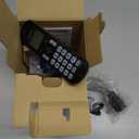 Panasonic Cordless Phone, 1.6" Backlit Display, Call Block, Speakerphone, 10 Hours Talk Time, 1 Handset - KX-TGC200B (Black)