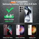 Red2Fire for Samsung Galaxy S24 Ultra Case, [Military Grade Drop Protection] Non-Slip Heavy Duty Full Body Shockproof Protection Phone Case for S24 Ultra Case 6.8 inch, White