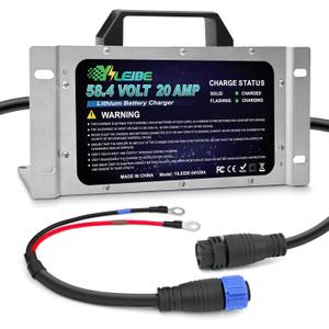 58.4V20A Golf Cart Lithium Battery Charger On-Board with OT (M8: 14-8 terminals) for 16 Strings LiFePO4