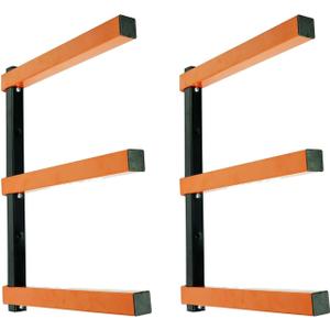 KF1004 Lumber Storage Rack 3-Level System 110lbs per Level with Durable Sheet Metal Screws, Wood Rack