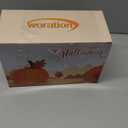 Woration High-Grade Fake Pumpkins Sets Artificial Milk White Pumpkin Decoration for Fall Harvest Halloween Thanksgiving Party Decorating - 6 pcs