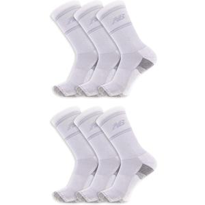 New Balance Men's and Women's Performance Cushioned Crew Socks - 6 Pack - Moisture Wicking, Size Medium