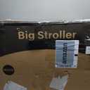 Lvvbaby Double Stroller with Adjustable Large Canopies, Double Seats Lightweight Stroller for Twins,Compact Fold,One-Handed Fold,Reclining Seats,Silent Wheel,5-Point Harness and Big Storage Basket