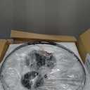 20" Modern Farmhouse Crystal Chandeliers for Dining Room, 5-Light Black Antique Pendant Chandelier, Contemporary Hanging Light Fixture for Living Room Bedroom Foyer Kitchen Island Entryway