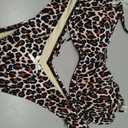 Womens Bow Decor Low Rise Leopard Polka Dot Bikini Set Tie Back Underwire Bikini Top Two Piece Swimsuits 2026 (Black, M)