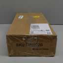 HOOBRO 3-Tier Bookcase, Tempered Glass Bookshelves, Record Storage Rack with Side Fence, Storage Shelves for Bathroom, Slim Shelving Unit for Living Room, Home Office, Black BK81CJ01