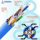 | CAT6 Plenum Cable 1000ft | UTP, 23AWG, 550MHz | DSX-8000 Certified | Most Certified Cable of The Whole Market (White)