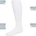 Augusta Sportswear Unisex Augusta Sportswear Game Socks (Medium, White)