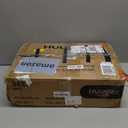 Huuger White Dresser with 5 Drawers & Charging Station, Tall Dresser for Bedroom, Tall Night Stand with PU Leather Finish, Open Shelf, Nightstand for Bedroom, Closet, Hallway, Entryway