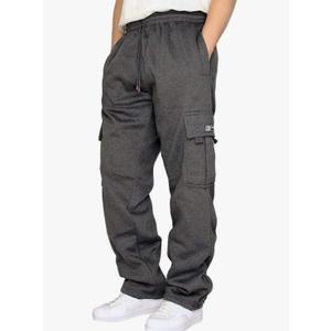 Men's Cargo Sweatpants Open Bottom Fleece Hiking Jogger Cargo Sweatpants for Men with Pockets, M Men's Cargo Sweatpants Open Bottom Fleece Hiking Jogger Cargo Sweatpants for Men with Pockets, M