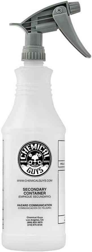 Chemical Guys ACC_130 Professional Chemical Guys Chemical Resistant Heavy Duty Bottle and Sprayer, 32 oz