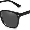 Jcerki Myopia glasses Distance nearsighted glasses Black Frame Unisex Glasses Black, -0.5 Diopters