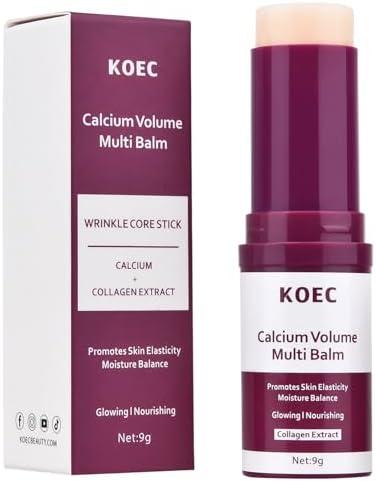 Abading Calcium Volume Multi Balm,Intensive Repair & Moisturizing Cream,Hydrating,Firming Skin,Suitable for Eyes,Neck,Face,0.32 oz/9 g (Pack of 1) Exp 2030 08 08