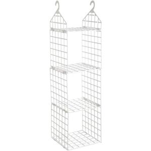 ARTIBETTER Three Drawer Storage Rack Folding Closet Hangers Space Saver Hanging Pajama Organizer (29.5x29.5x112.5cm)