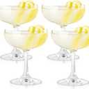 True Coupe Glass, Martini Glasses for Cocktail Party, Cocktail Glasses Perfect for Margarita, Espresso Martini, Manhattan, Elegant Glassware for Entertaining, Home Bar Accessories, 7 oz, Set of 4