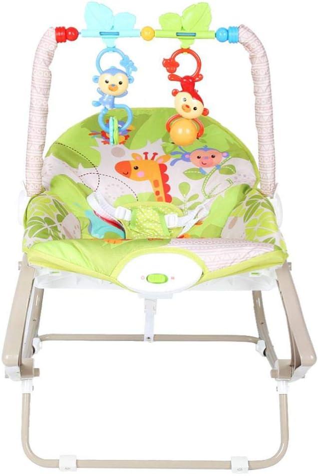 Baby Chair Detachable Soft Baby Rocking Chair Cradle with Two Toys