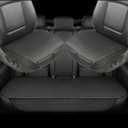 Auto Newer Breathable Universal Four Seasons Car Seat Covers, Luxury Include Front Car Seat Protector and RearCar Seat Cushion,Compatible with 95% Vehicles Fit for Cars Truck SUV (Black,3PCS)