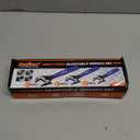 HORUSDY 3 Piece Adjustable Wrench Set, Wide Jaw Black Oxide Wrench, Metric & SAE Scales, Cr-V Steel, for Home, Garage, Workshop