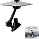 Car Cymbal Air Vent - Car Drum Set for Music Lovers - Universal Fit (Silver)