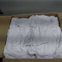 Oudain 60 Pcs White Spandex Chair Covers with Skirt for Dining Wedding