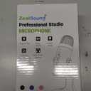 ZealSound Podcast Microphone for PC, Noise Cancellation USB Mic with Gain, Volume Adjustment & Mute Button, Monitoring & Echo, for YouTube, TikTok, Podcasting, Streaming, iPhone, iPad, Android, Mac (Black)