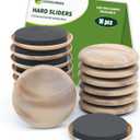 Furniture Sliders for Carpet 16 PCS - 2 1/2 inch Furniture Moving Slider Chair Legs Floors Protectors Furniture Movers Sliders  Move Your Furniture Easy & Safely(for Carpet) Beige Coffee