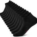 Compression Running Ankle Socks (6 Pairs) for Men & Women, Running Socks With Arch Support S/M