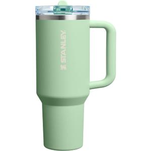 STANLEY Quencher ProTour Flip Straw Tumbler with Leakproof Lid | Built-In Straw & Handle | Cupholder Compatible for Travel | Insulated Stainless Steel Cup | BPA-Free (40 Ounces, Pistachio)