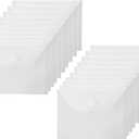4x6 Plastic Envelopes Hook Loop Closure Coupon Receipt Storage Holder 20 Pack