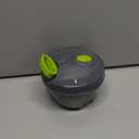 Ourokhome Manual Food Processor Vegetable Chopper, Portable Hand Pull String Garlic Mincer Onion Cutter for Veggies, Ginger, Fruits, Nuts, Herbs, etc., 500ml, Grey