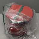 HOLDN’ STORAGE Premium Christmas Light Storage Bag – Heavy Duty Tear Proof 600D/Inside PVC Material with Reinforced Handles - 3 Reels Stores up to 375 Ft of Mini Tree Lights & Extension Cords Red