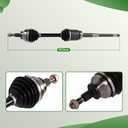 Front CV Axle Shaft Assembly Compatible with Escape 1.5L 1.6L 2.0L 2.5L 2013-2019 MKZ 2.0L 2013 Right Passenger Side Replace 66-2285 NCV11090