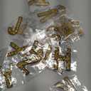 Waydress 26 Piece Rhinestone Iron On Patch A-Z Pearl Bling Rhinestone Letter Patch Glitter Alphabet Applique Rhinestone Pearl English Letter for DIY Craft Supplies(Gold, Solid Style)