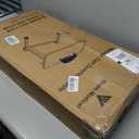 Vaunn Medical Pneumatic Adjustable Overbed Bedside Table With Wheels (Hospital and Home Use)