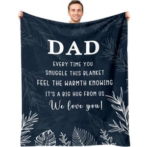 Dad Gifts, Gifts for Dads Birthday Fathers Day Christmas, Dad Blanket Gift from Daughter Son 60"X80"