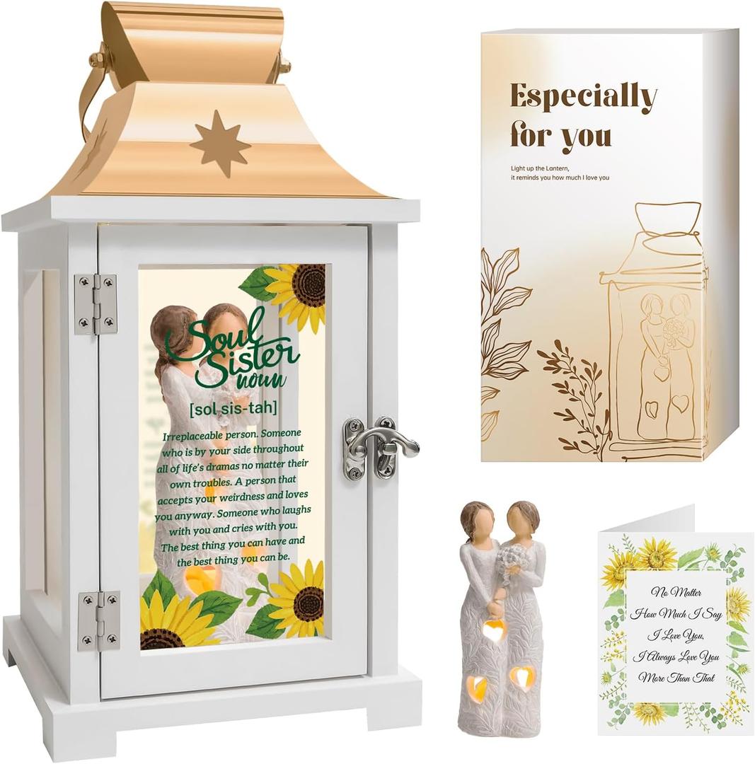 Best Friend Birthday Gifts for Women - Soul Sister Gifts, Friendship Gifts, Bestie Gifts for Women Sister Birthday Gifts, Sister Gifts from Sister