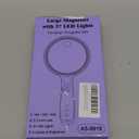 Large Magnifying Glass with 37 LED Light, 10X 20X 45X Handheld Illuminated Lighted Magnifier with 3 Light Modes Rechargeable Magnifying Glass for Seniors Reading, Inspection (White & Grey)