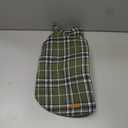 Kuoser Waterproof Dog Coat, Reversible Dog Jacket for Large Dogs, Adjustable Durable Doggie Winter Coat for Groowing Puppies Warm Puppy Cold Weather Apparel, Green L (Large (Pack of 1))