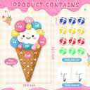 Ice Cream Dart Board 26 x 14 with 12 Sticky Balls Party Games