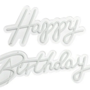 Happy Birthday Neon Signs for Party Decor Dimmable LED Birthday Neon Light for Wall Decor Light Up Happy Birthday Led Signs for Backdrop Birthday Any Ages Bday Celebration Decoration, White