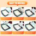 2 x Protalwell Wood Stove Gasket (5/16" x 72" Rope), Wood Stove Door Gasket, Grey Color Fiberglass Gasket, Wood Stove Door Seal, 5/16 in High Temperature Resistant Wood Stove Gasket Rope