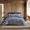 Eddie Bauer - Twin Comforter Set, Reversible Bedding with Matching Sham, Medium-Weight for Year Round Use, Dorm Essentials (Lakehouse Blue), 1 Pilow Case