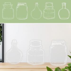 9 x 20pcs Transparent Dried Flower Bookmark, Botanical Specimen Clear Bookmark Beautiful Flower Page Pressed Clips Crafts for Reading Scrapbook DIY (Style C)