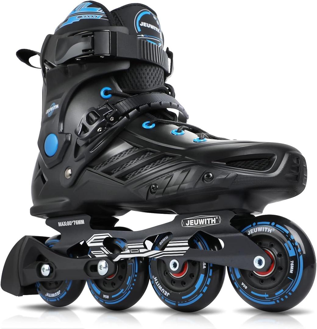 Inline Skates for Women Men, Outdoor Street Blades Roller Adult Male Female, Professional Fitness Roller Skates Blades for Unisex EU 46-47