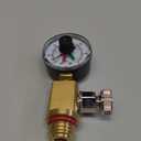 24850-0105 Air Relief Valve and Gauge Assembly - Brass Valve and Gauge with Dial Compatible with Sta-Rite System 3 Modular Media SM Series Pool and SPA Cartridge Filter