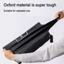 QSYW Foldable Reusable Large Shopping Bag, Washable Waterproof Nylon Pouch Bags, 2 Pcs, black