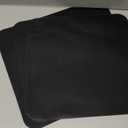 Toaster Oven Liners for Bottom of Oven (4 Pack) Reusable Non-Stick Heat Resistant Toaster Liners, Compatible with Breville, Cuisinart, Black & Decker, Dash, and More - Air Fryer Liners 12"x12" (Black)