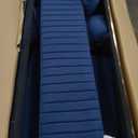 FFH 2 Pieces Velvet Living Room Sets, Modern 2 Seater Loveseat Sofa and 3 Seater Sofa Couch, Navy Blue