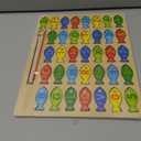 Magnetic Wooden Fishing Game Toy for Toddlers, Alphabet Fish Catching Counting Games Puzzle with Numbers and Letters, Preschool Learning ABC Math Educational Toys 3 4 5 Years Old Girl Boy Kids (Multicolor)