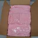 ManMengJi Folding Chair Covers, Spandex Folding Chair Cover 6 PCS Light Pink, Party Chair Covers Universal Chair Slipcovers for Banquet Wedding Event